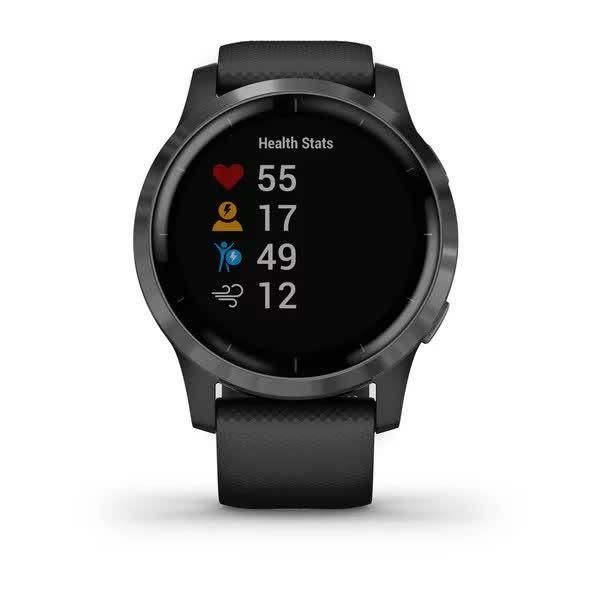 Смарт-годинник Garmin Vivoactive 4 сірий з чорним ремінцем 010-02174-13 фото