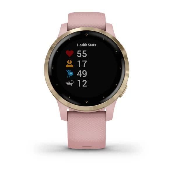 Смарт-часы Garmin Vivoactive 4S, цвет розовый / золотистый 010-02172-33 фото