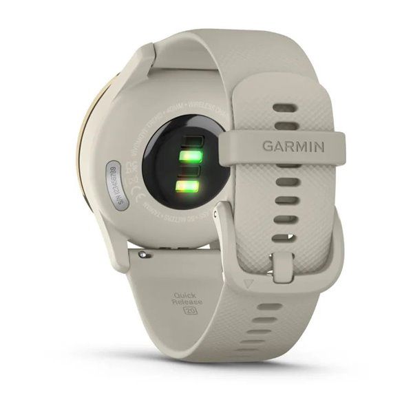 Смарт-часы Garmin Vivomove Trend с кремово-золотистым стальным безелем и ремешком цвета французский серый 010-02665-02 фото