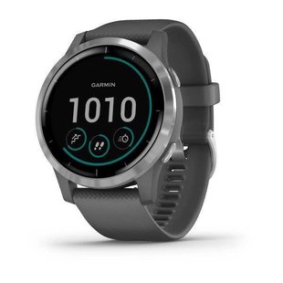 Смарт-годинник Garmin Vivoactive 4 сріблястий з сірим корпусом та ремінцем 010-02174-03 фото