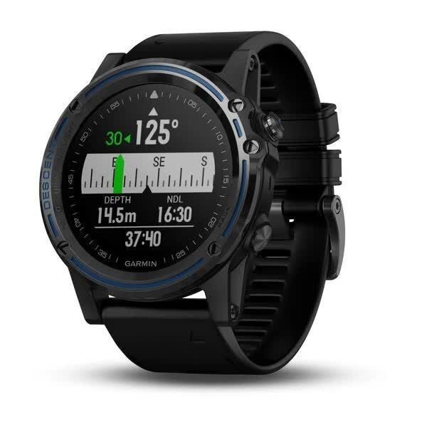 Смарт-часы Garmin Descent Mk1 серые Sapphire с черным ремешком 010-01760-12 фото