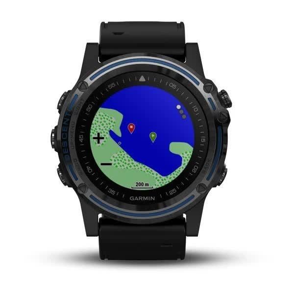 Смарт-годинник Garmin Descent Mk1 сірий Sapphire з чорним ремінцем 010-01760-12 фото