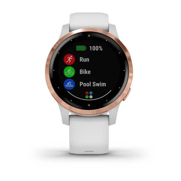 Смарт-годинник Garmin Vivoactive 4S білий, рожеве золото 010-02172-23 фото