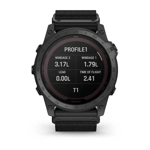 Смарт-годинник Garmin Tactix 7 Pro Ballistics Edition чорний з сонячною зарядкою і нейлоновим ремінцем 010-02704-21 фото