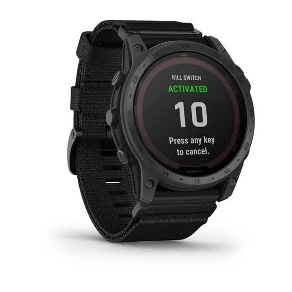 Смарт-годинник Garmin Tactix 7 Pro Ballistics Edition чорний з сонячною зарядкою і нейлоновим ремінцем 010-02704-21 фото