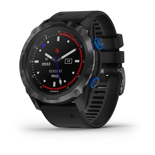 Смарт-годинник Garmin Descent Mk2i Titanium Carbon Grey DLC з чорним ремінцем 010-02132-11 фото