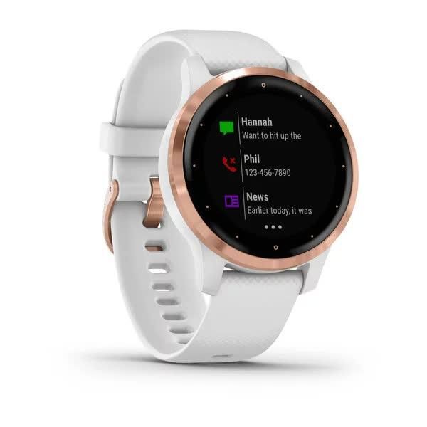 Смарт-годинник Garmin Vivoactive 4S білий, рожеве золото 010-02172-23 фото