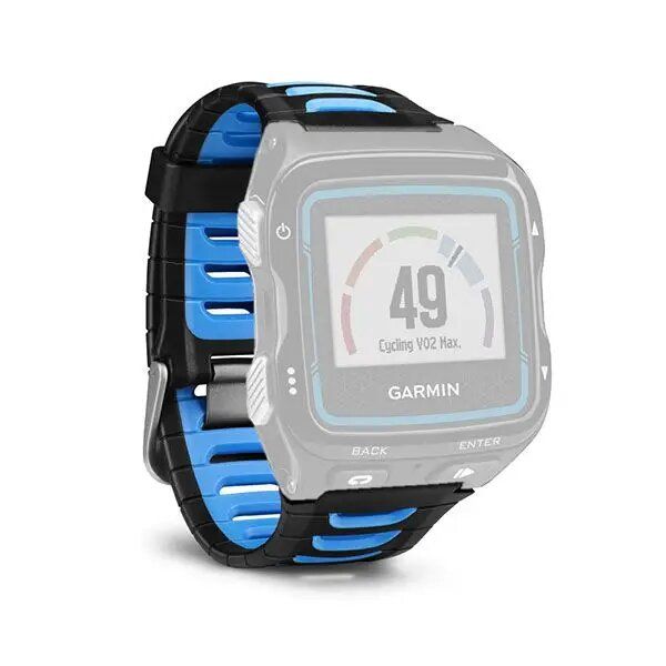 Змінний ремінець для смарт-годинника Garmin Forerunner 920XT, чорний/блакитний 010-11251-41 фото