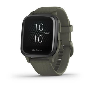 Смарт-годинник Garmin Venu Sq Music Edition темно-зелений з сірим алюмінієвим безелем 010-02426-13 фото