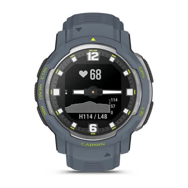 Смарт-годинник наручний Garmin Instinct Crossover - Standard Edition, синій граніт 010-02730-04 фото