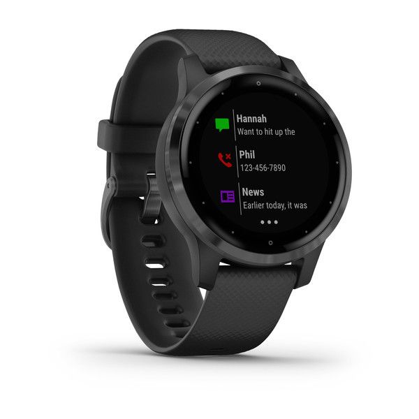 Смарт-часы Garmin Vivoactive 4S, цвет серый / черный 010-02172-13 фото