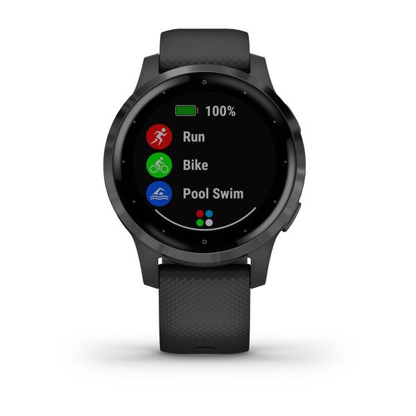 Смарт-годинник Garmin Vivoactive 4S, колір сірий / чорний 010-02172-13 фото