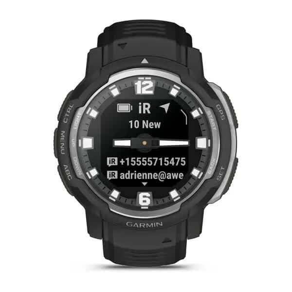 Смарт-часы наручные Garmin Instinct Crossover - Standard Edition черные 010-02730-03 фото