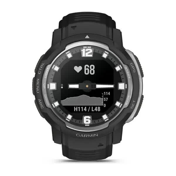 Смарт-годинник наручний Garmin Instinct Crossover - Standard Edition чорний 010-02730-03 фото