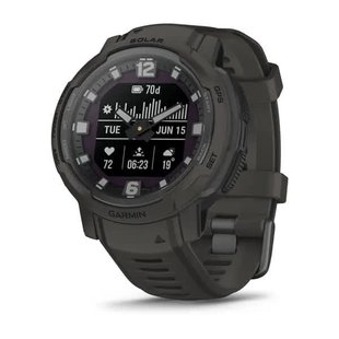 Смарт-годинник наручний Garmin Instinct Crossover Solar графітовий 010-02730-01 фото