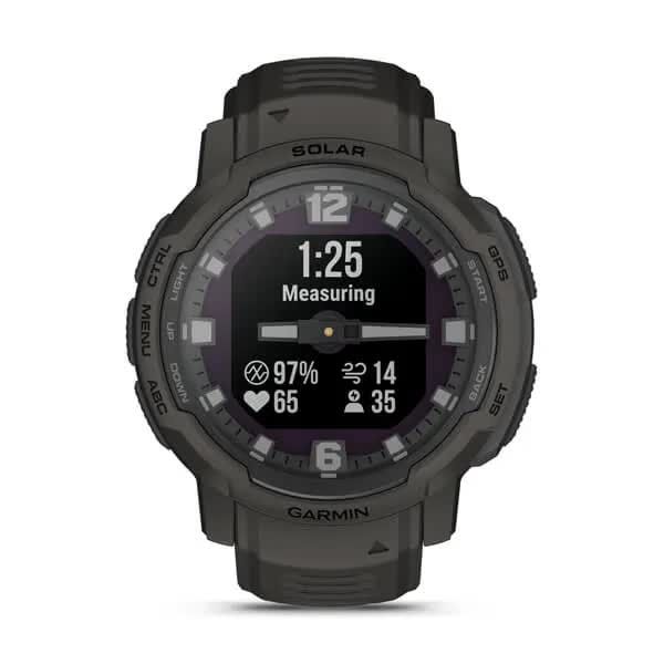 Смарт-годинник наручний Garmin Instinct Crossover Solar графітовий 010-02730-01 фото