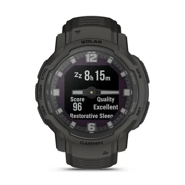 Смарт-годинник наручний Garmin Instinct Crossover Solar графітовий 010-02730-01 фото