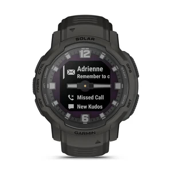 Смарт-часы наручные Garmin Instinct Crossover Solar графитовые 010-02730-01 фото