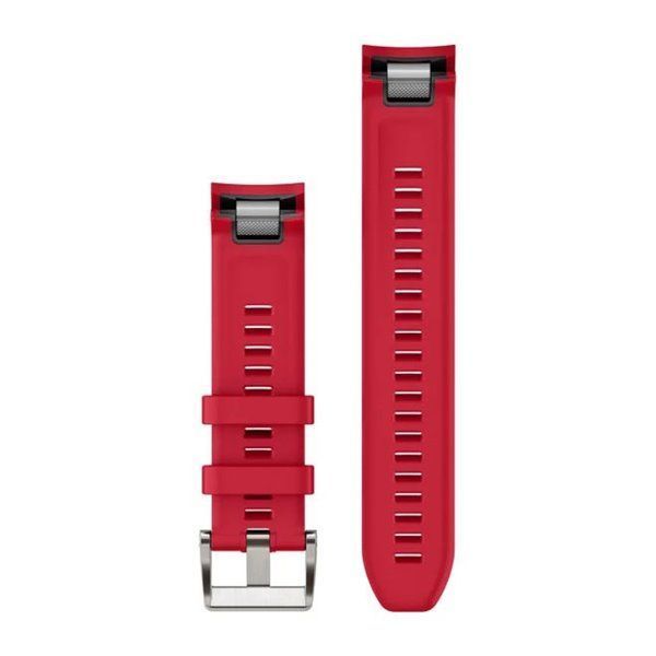 Ремінець Garmin QuickFit 22 для MARQ/MARQ (Gen 2) кольору червона плазма, силіконовий