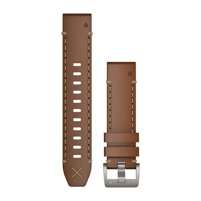 Кожаный ремешок Garmin QuickFit 22 для смарт-часов MARQ, коричневый 010-12738-04 фото
