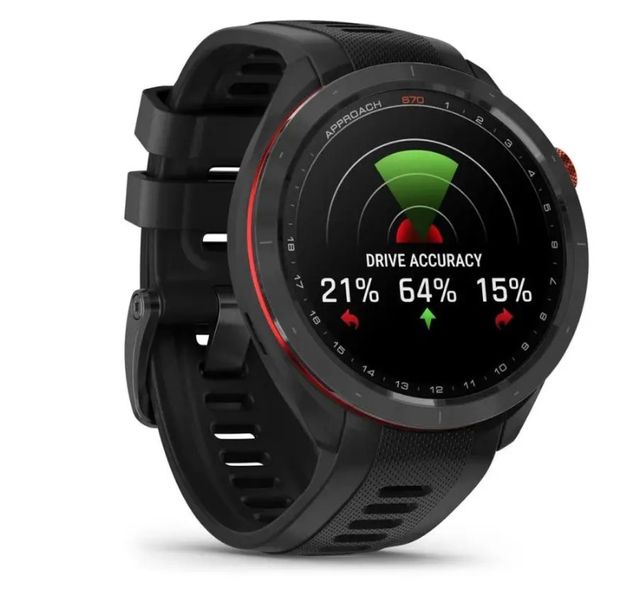 Смарт-часы Garmin Approach S70 (47 мм) с черным керамическим безелем и черным ремешком 010-02746-12 фото