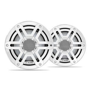 Морські динаміки JL Audio&reg; M200 7.7" зі світлодіодним підсвічуванням та білою спортивною решіткою (Gray Sport Grille)