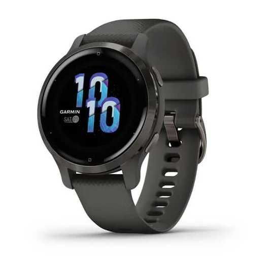 Смарт-часы Garmin Venu 2S графитовые с темно-серым безелем и