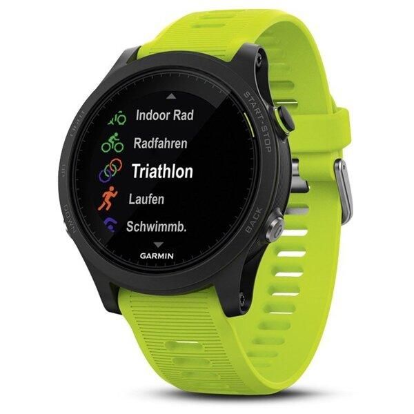 Смарт-годинник Garmin Forerunner 935 HRM Tri Bundle, чорний з жовтим ремінцем 010-01746-06 фото