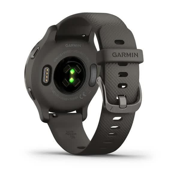 Смарт-часы Garmin Venu 2S графитовые с темно-серым безелем и силиконовым ремешком 010-02429-10 фото