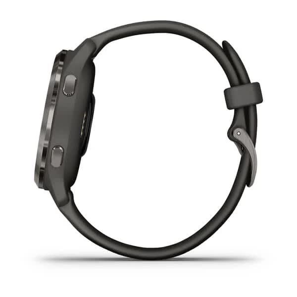 Смарт-часы Garmin Venu 2S графитовые с темно-серым безелем и силиконовым ремешком 010-02429-10 фото