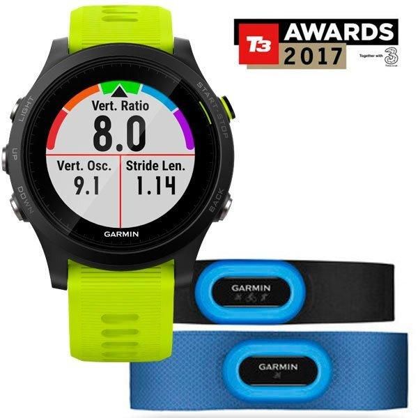 Смарт-годинник Garmin Forerunner 935 HRM Tri Bundle, чорний з жовтим ремінцем 010-01746-06 фото