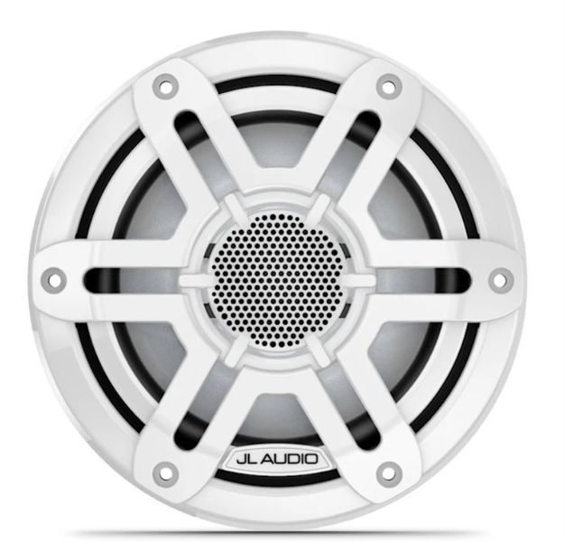 Морські динаміки JL Audio&reg; M200 7.7" зі світлодіодним підсвічуванням та білою спортивною решіткою (Gray Sport Grille)