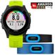 Смарт-годинник Garmin Forerunner 935 HRM Tri Bundle, чорний з жовтим ремінцем 010-01746-06 фото 1