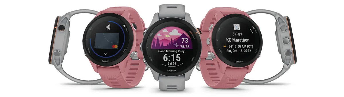 Смарт-часы Garmin Forerunner 255S пудровые серые купить по лучшей