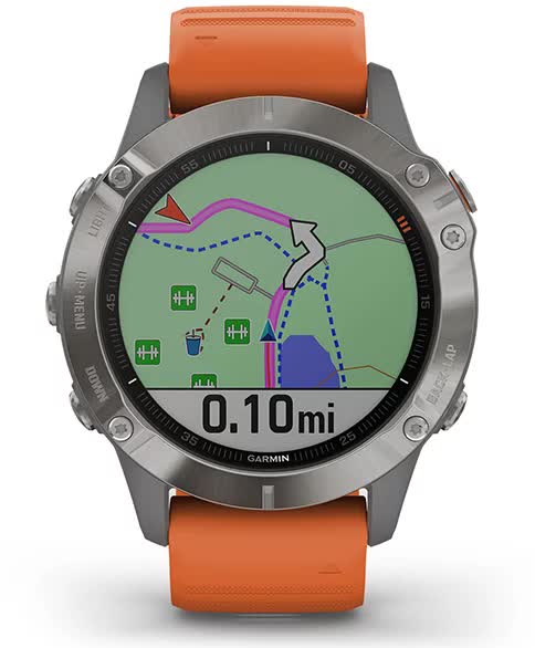 Garmin fenix 6. Навигация от поворота к повороту