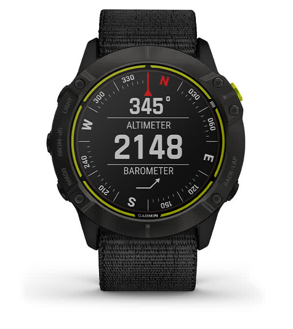 Орієнтуйтеся на маршруті за допомогою ABC-датчиків, вбудованих у Garmin Enduro