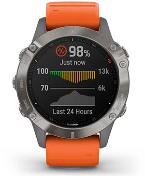 Garmin fenix 6. Датчик Pulse Ox для вимірювання кисню в крові