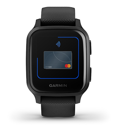 Venu Sq оснащен системой бесконтактных платежей Garmin Pay