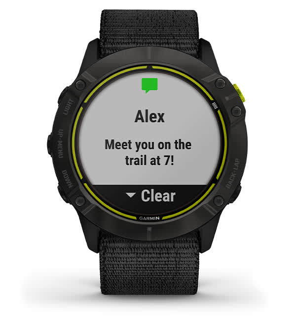 та нагадування зі смартфона прямо на годинник Garmin Enduro