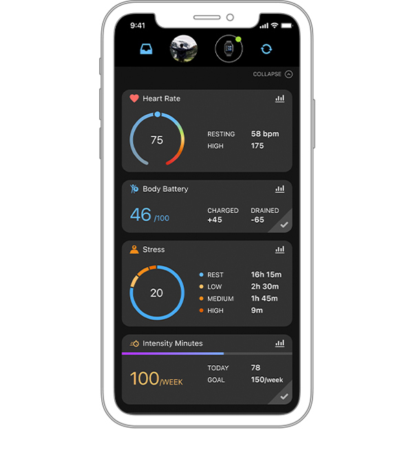 ПРИЛОЖЕНИЕ GARMIN CONNECT