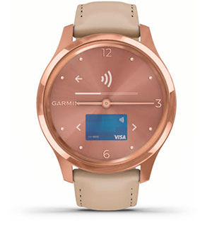 Часы vivomove Luxe. Garmin Pay