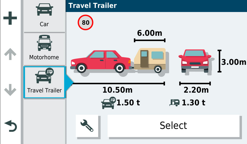 Автонавигатор для автофургонов Camper 785. Прокладка маршрутов